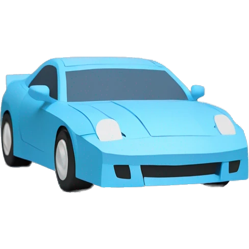 pearl-blue Cardstock Papercraft fr-s racecar emoji