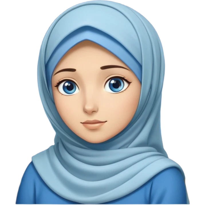Turkish beautiful finish Konya girl blue eyes with full moon hijab dress and watching the moonlight sky on the ground  emoji