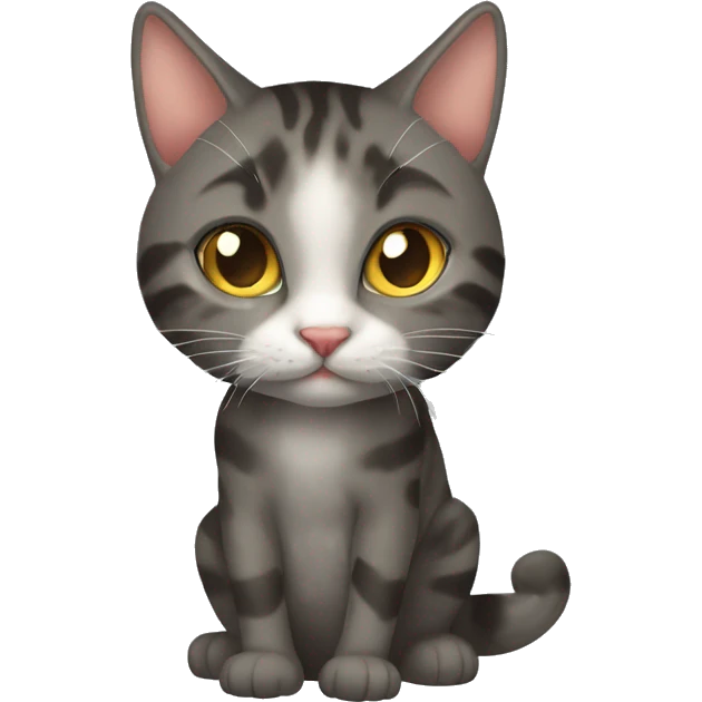 Кошка с бантиком emoji
