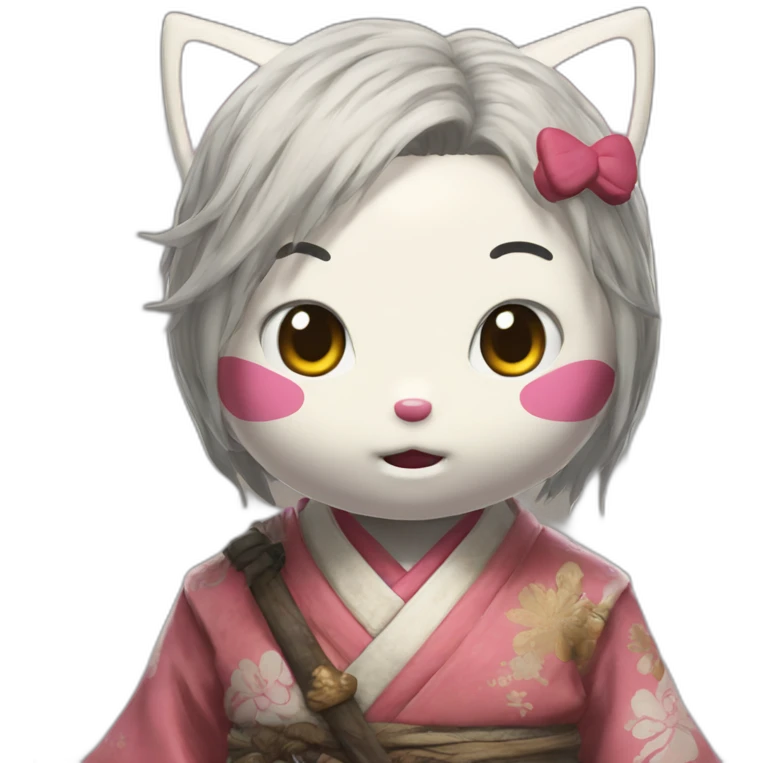 hello kitty in sekiro emoji