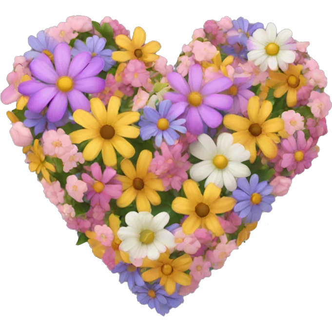 Flowers heart emoji