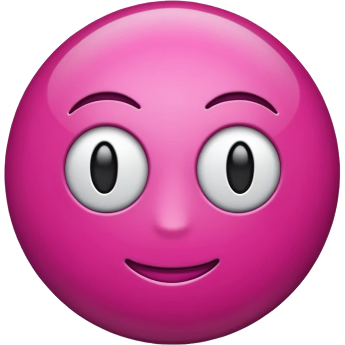 magenta color sphere,Negative : Emoji. emoji