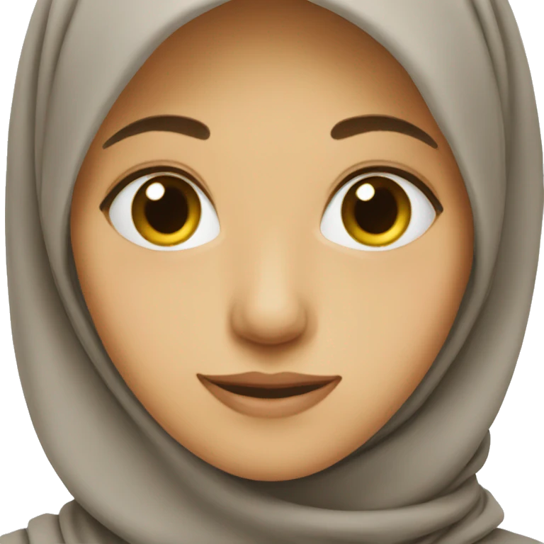 Looking side emoji but with hijab emoji