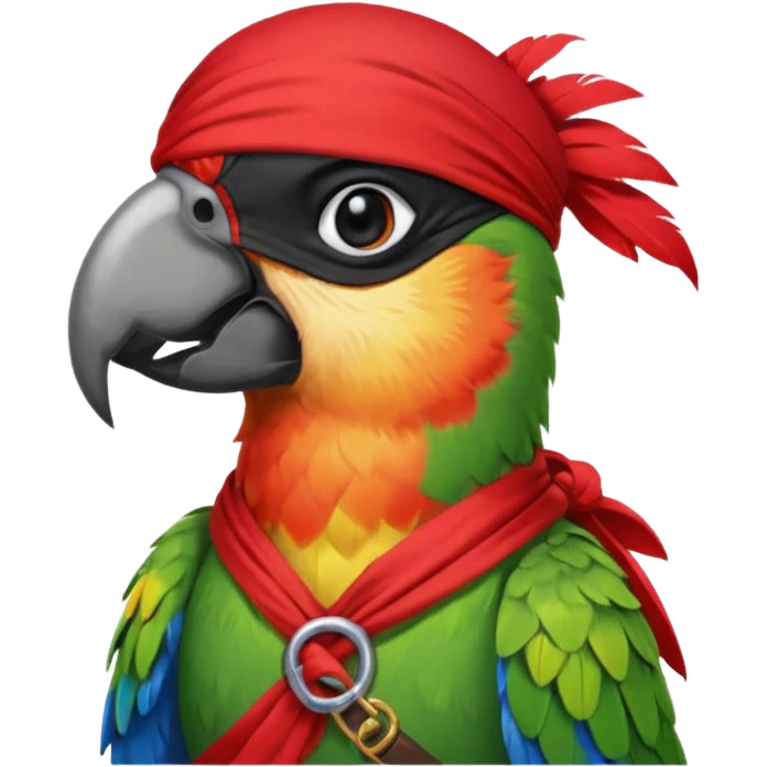 pirate and parrot emoji