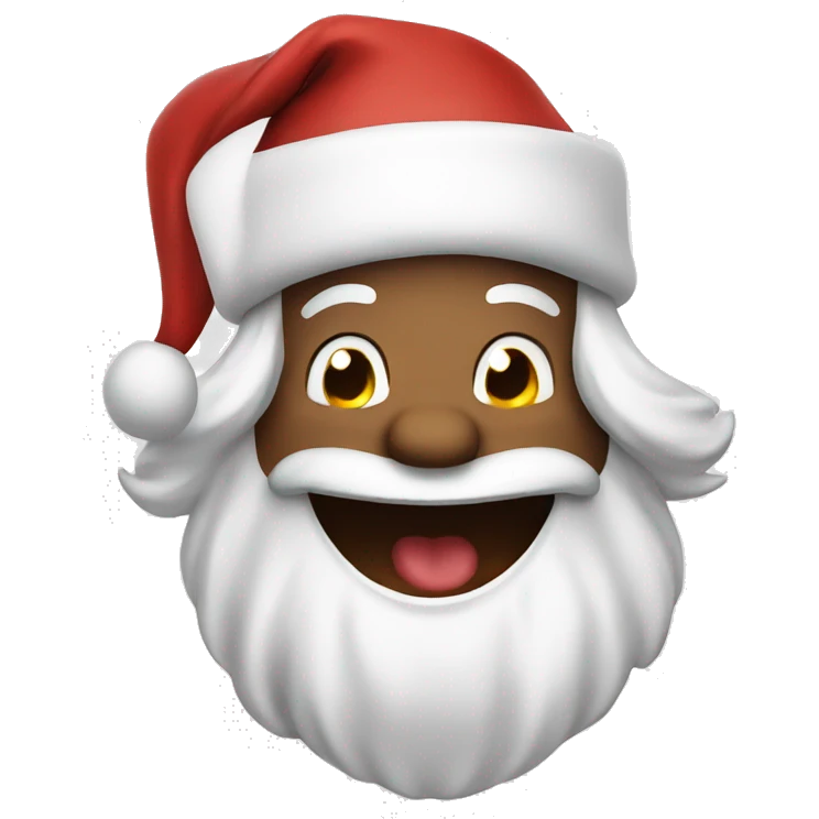 santa laughing emoji
