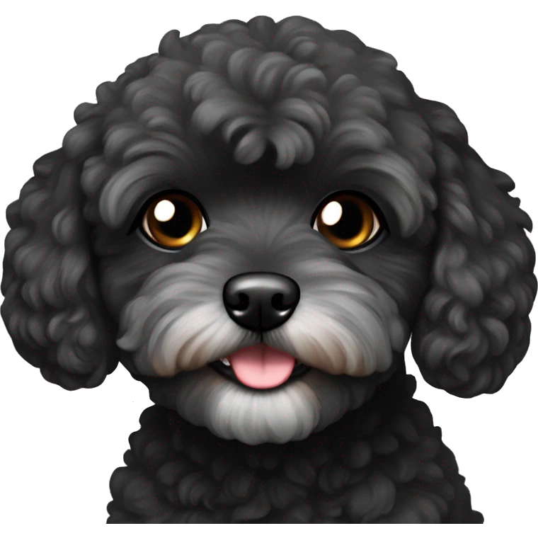 Black maltipoo emoji