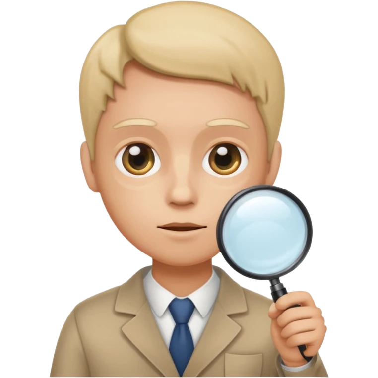 medica com uma lupa emoji