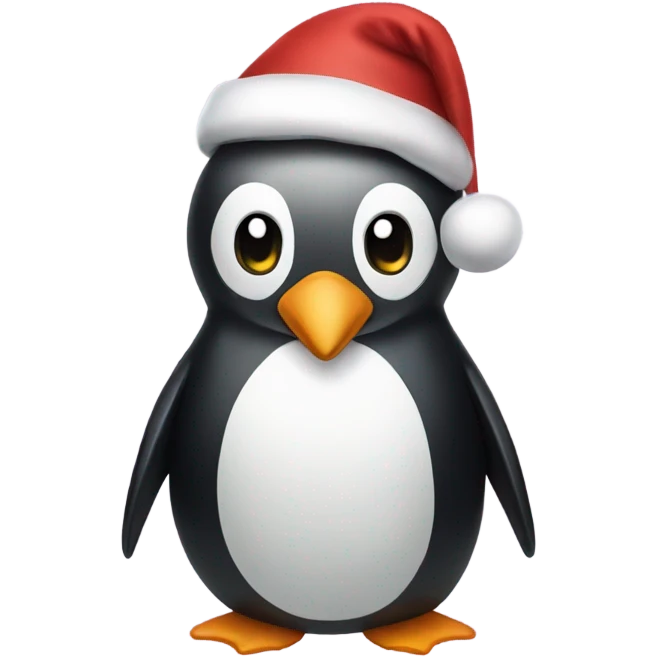Christmas penguin emoji