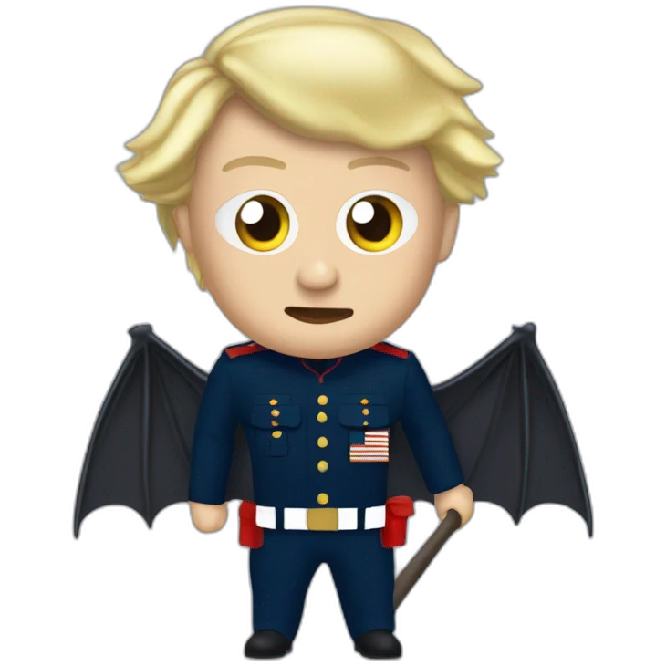 Marine Le Pen bat emoji