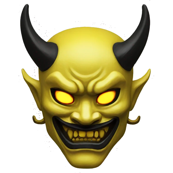 Hannya jaune emoji