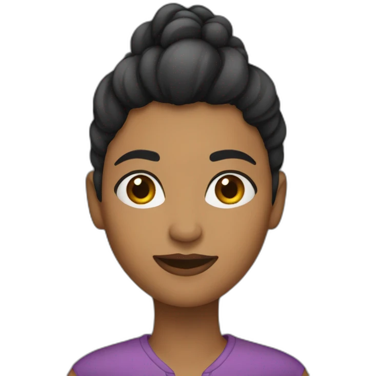 Mujer negra pelo corto emoji