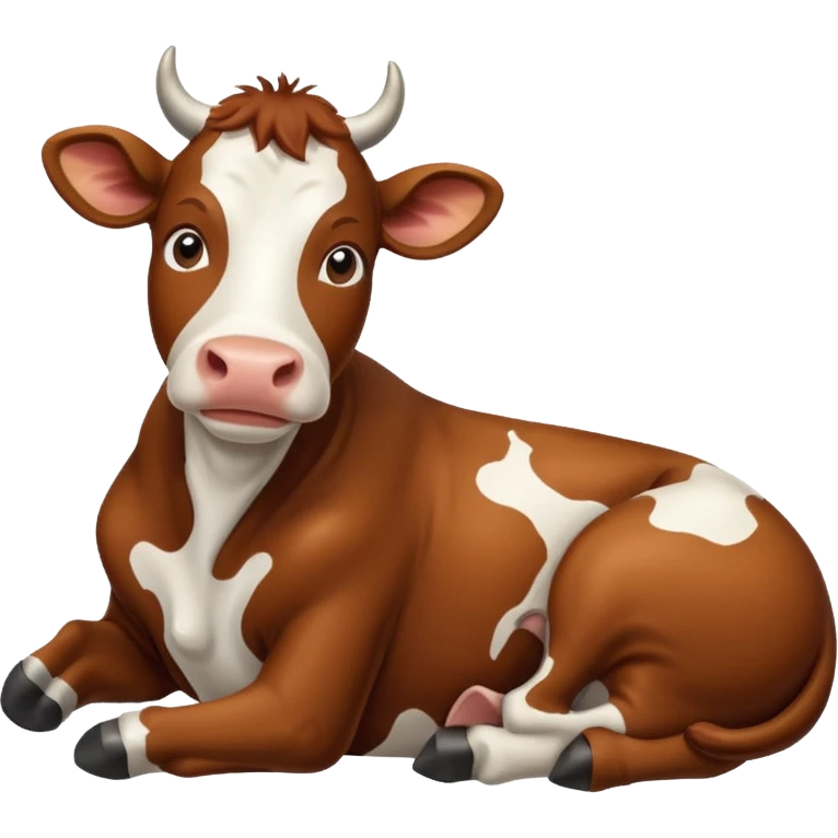 Lying cow emoji