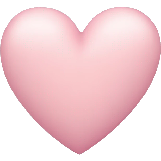 Pastel pink heart emoji