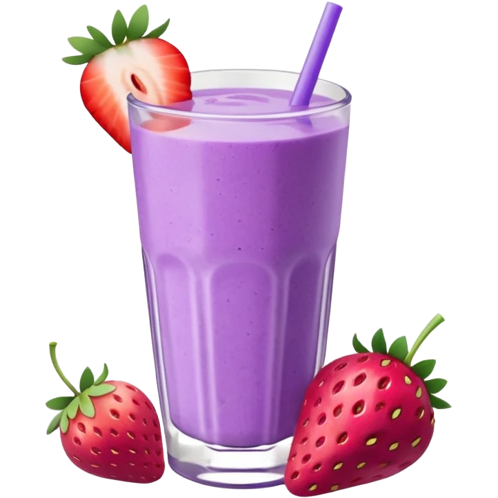 Bol de smoothie violet pastel et blanc emoji