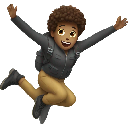 jumping from a airplane emoji