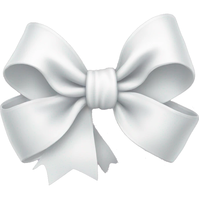 white bow emoji