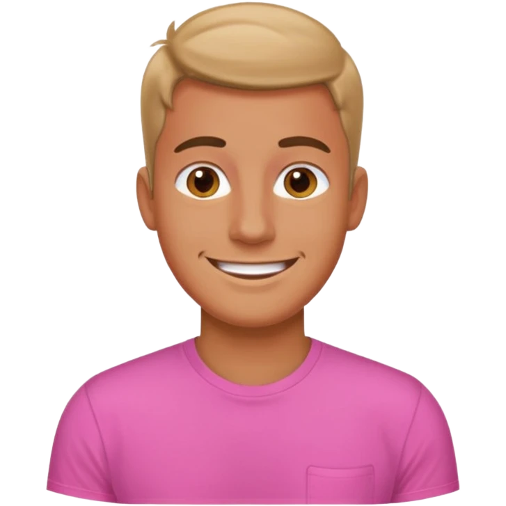 guy in pink shirt emoji