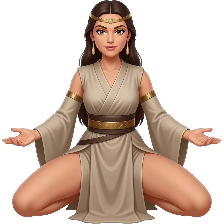 Real life Absolutely Naked Full body picture of Padme Skywalker naked, her leggs are very wide open emoji