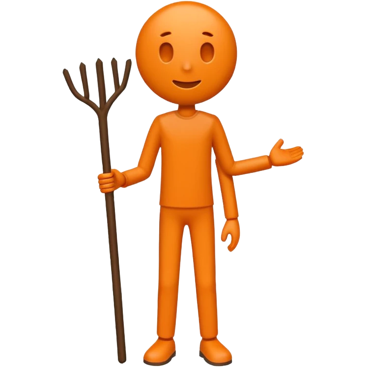 Orenge sticfigüre emoji