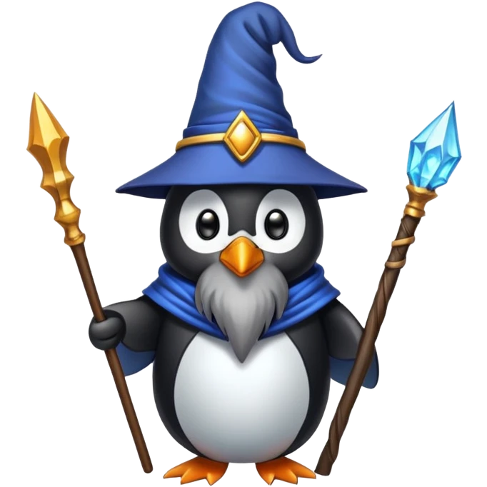 Penguin Wizard emoji