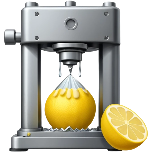 mac os icon hydraulic press machine lemon emoji