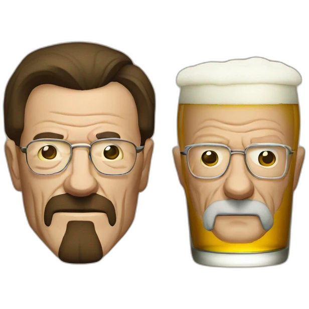 Walter White and beer emoji