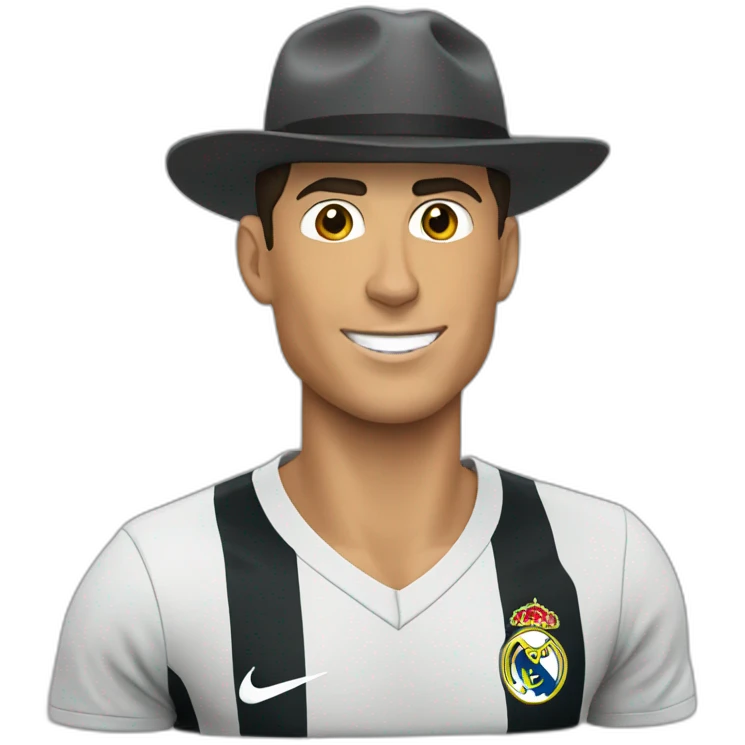 cristiano ronaldo with hat emoji