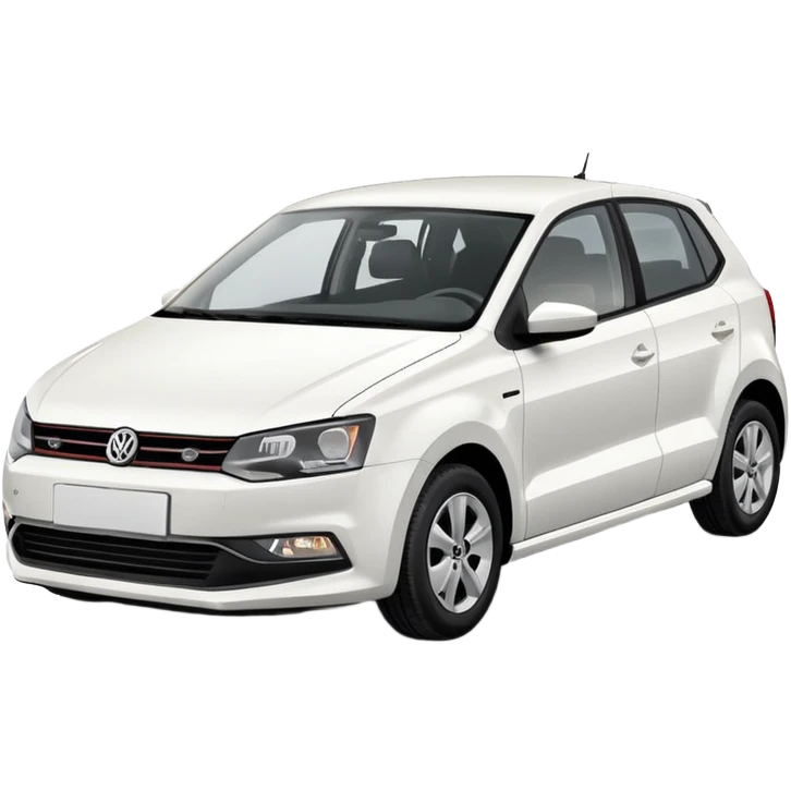 White Volkswagen Polo emoji