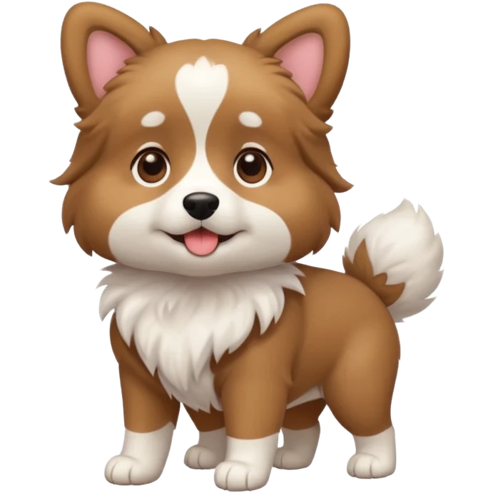 Cute dog full body with legs and all emoji