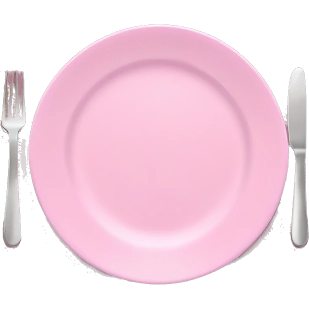 Pink plate emoji