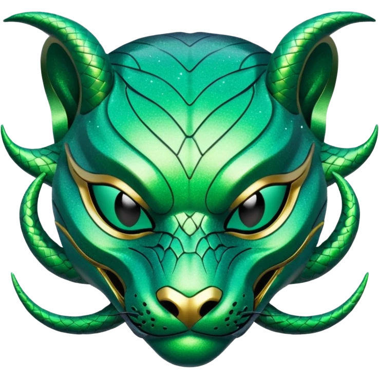 glitter green viper valorant mask emoji