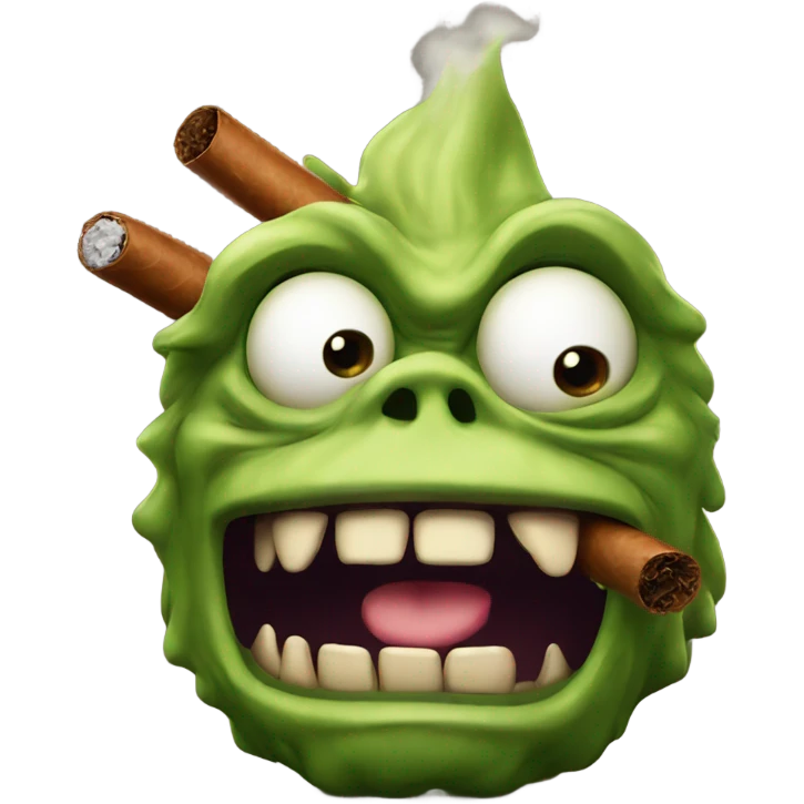 monster with a cigar  emoji
