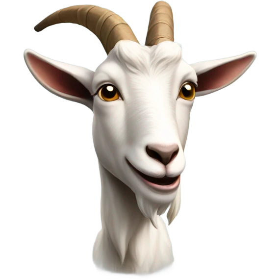 Goat smoking a blunt  emoji