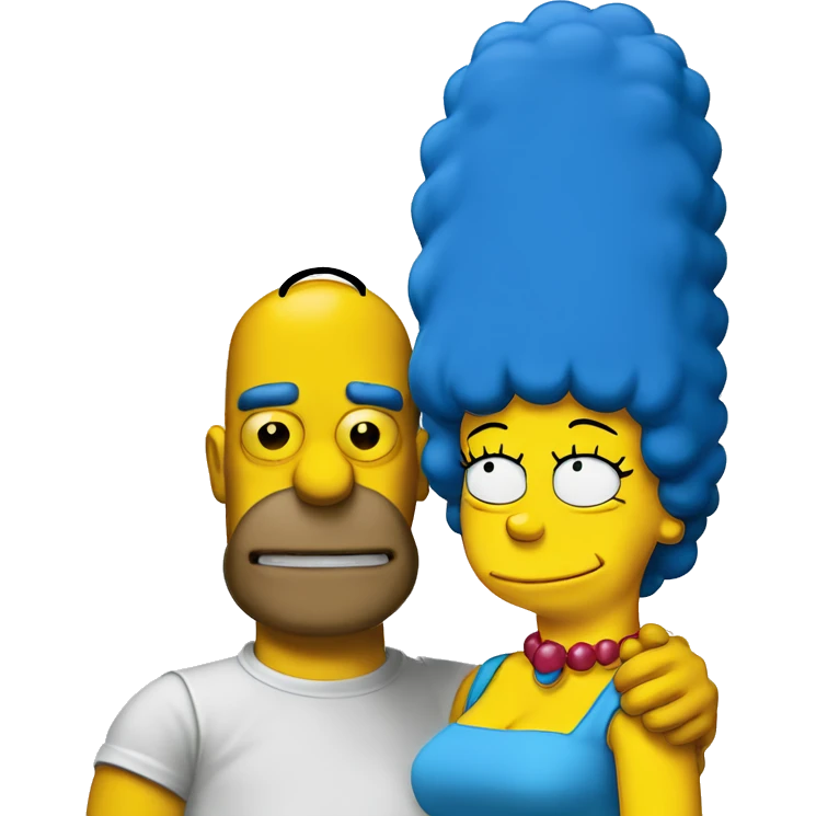 Homer and Marge Simpson emoji