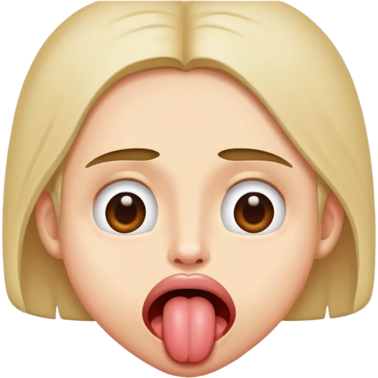 Crossed eyes with tongue out face emoji