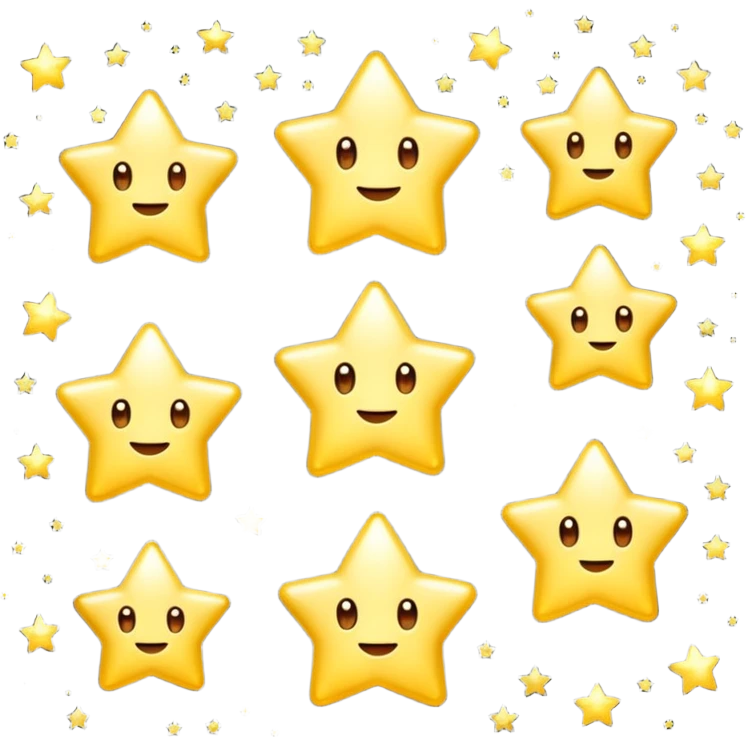 des petites etoiles lumineuses emoji