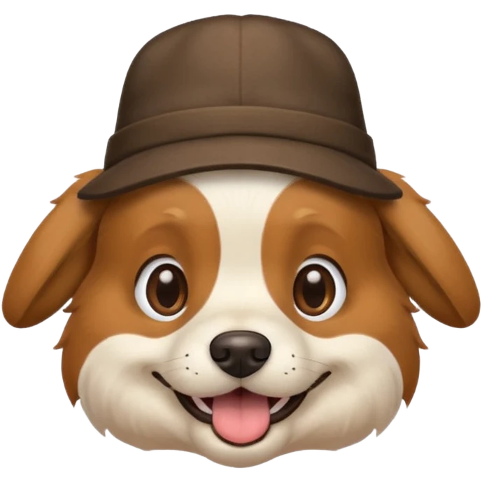 dog with hat emoji