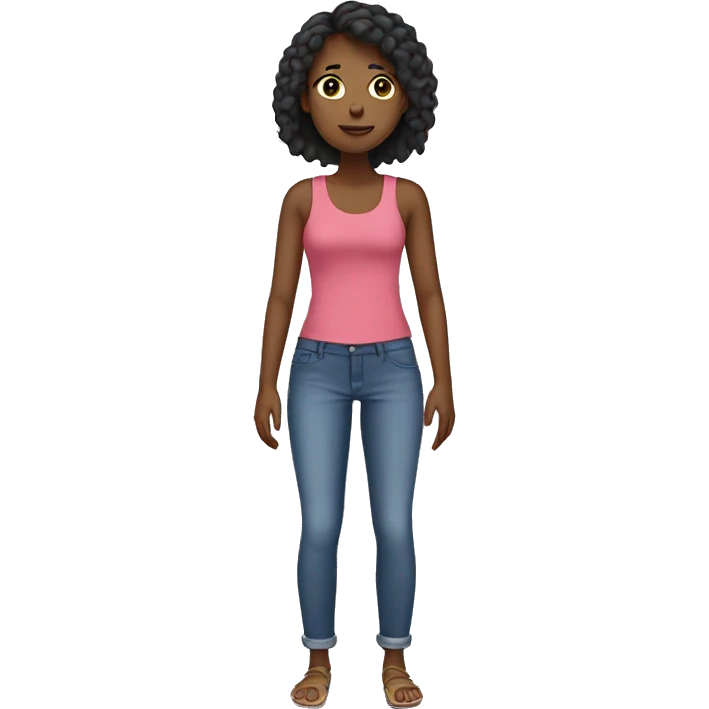 Girl with no shoes in public place emoji