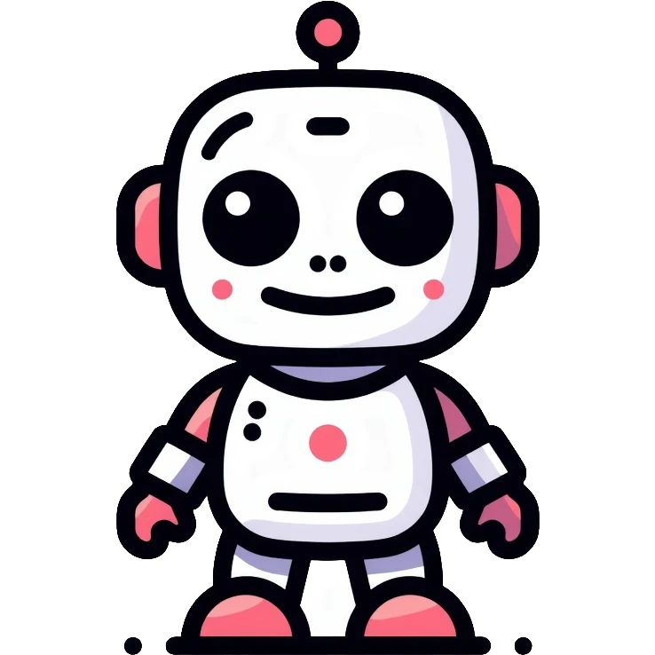 friendly AI assistant robot emoji
