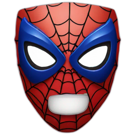 Spiderman mask emoji