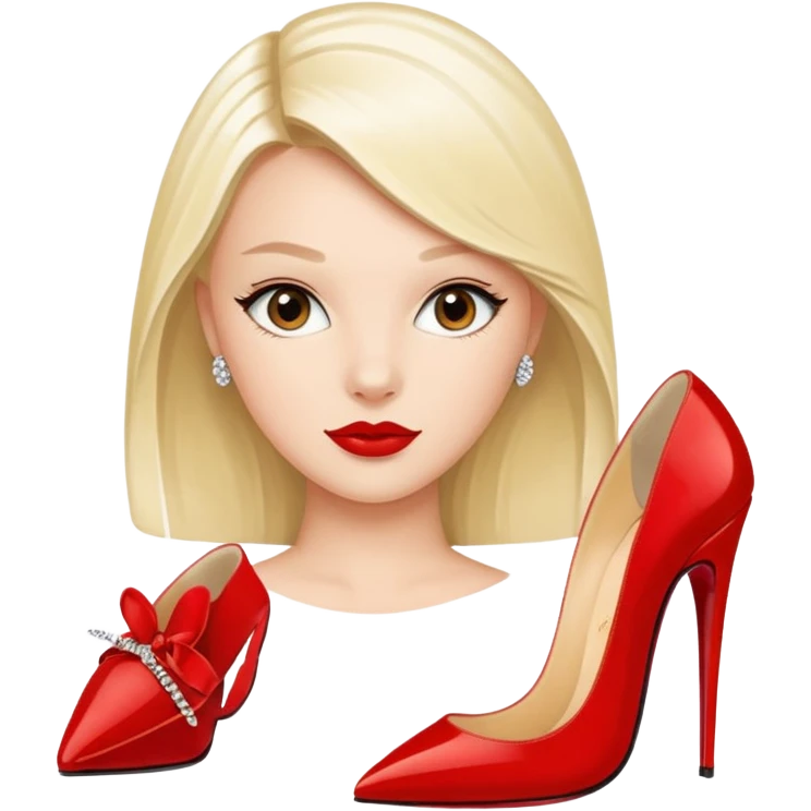girl with Louboutin’s emoji