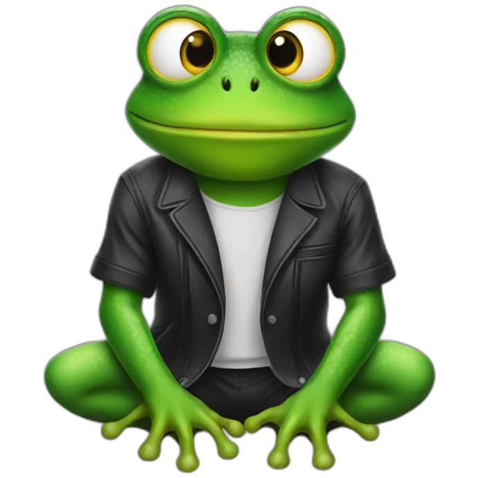 Dj frog emoji