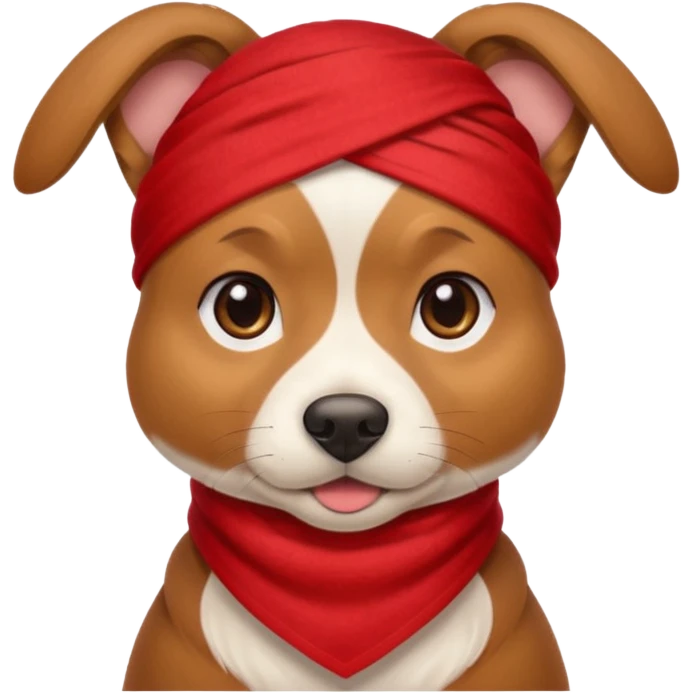 Dog with red Bandannas emoji