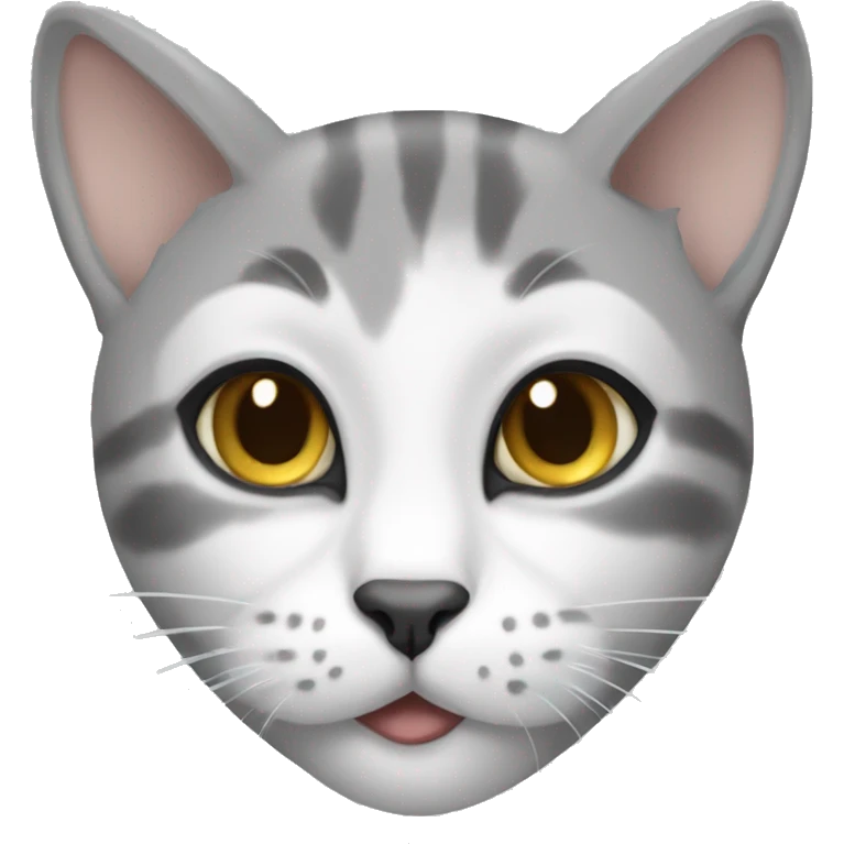 Grey and white turkseys cat emoji