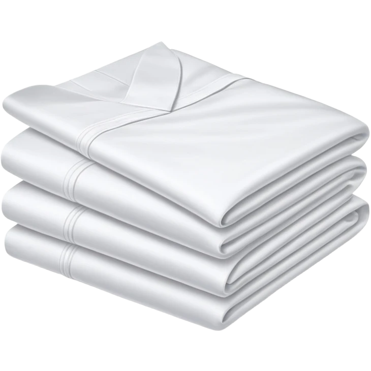 neatly folded bed sheets emoji