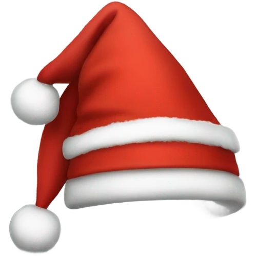 Santa hat on dragon emoji