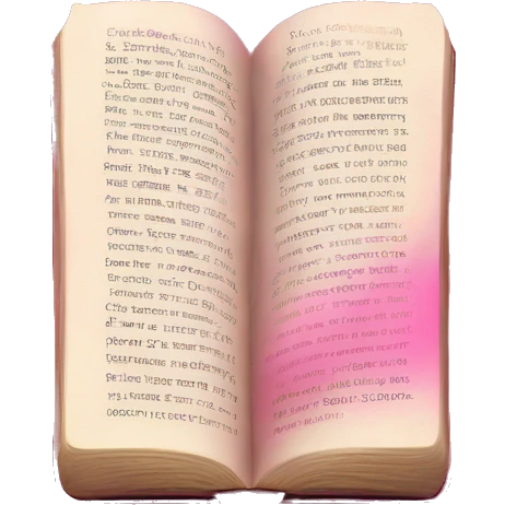 Pink Bible with highlighted scripture emoji