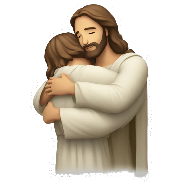 Jesus hug you emoji