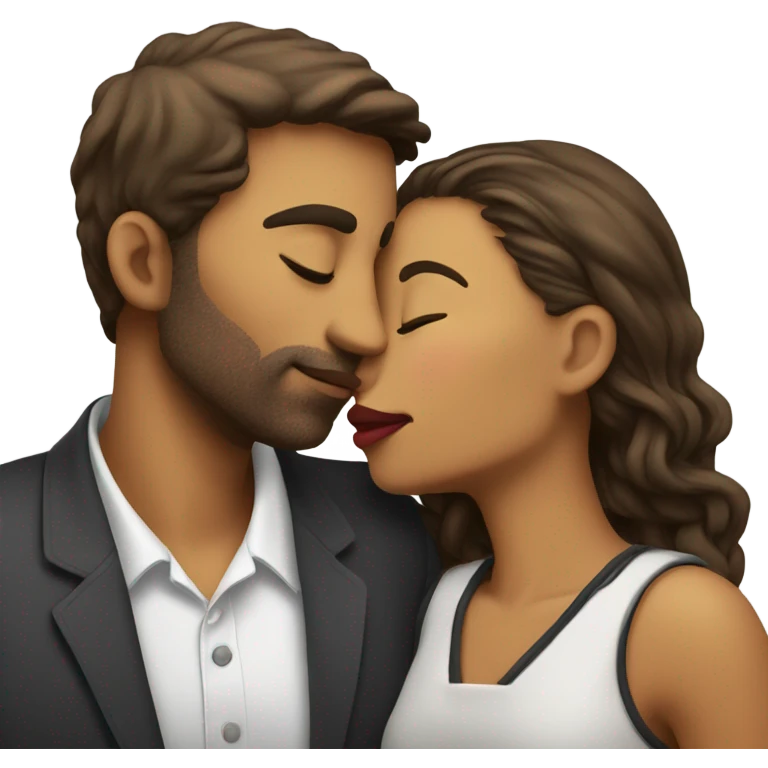 two people kissing emoji