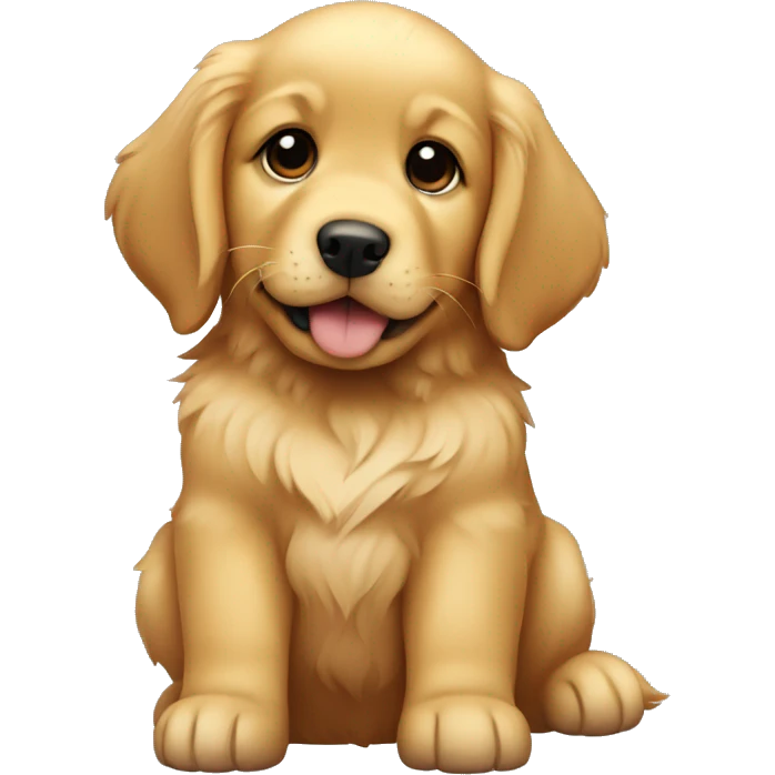 golden retriever puppy emoji